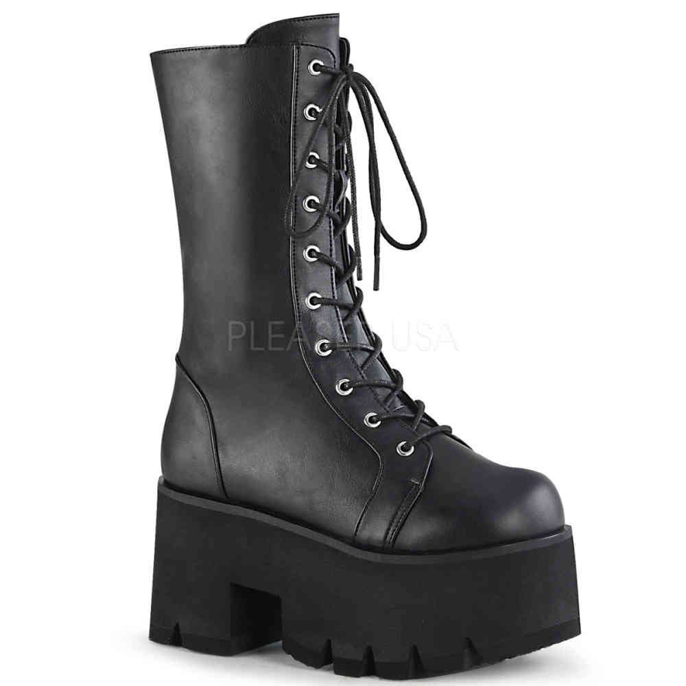 DemoniaCult - ASHES105 Platform Boots - Black Product image